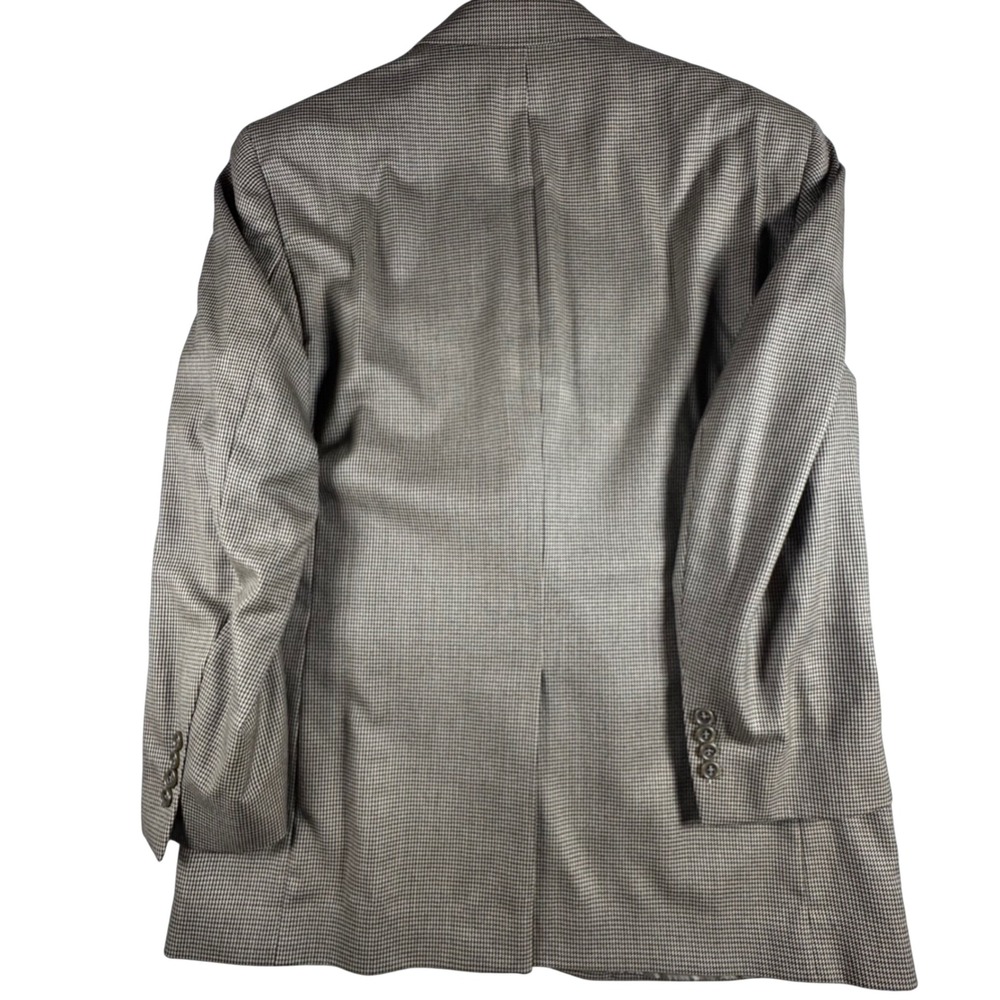 Jos. A. Bank Sportcoat Mens 44R Brown Tan Check Excellent Wool 2-Button Gordon - Picture 10 of 11